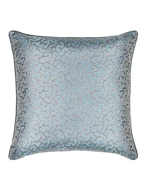 Купити Декоративна шовкова наволочка Gingerlily Coral Fern Silk Eiderdown - Blue