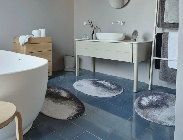 Купити Килимок для ванної з єгипетської бавовни Giza Abyss & Habidecor Stone 993  Metal