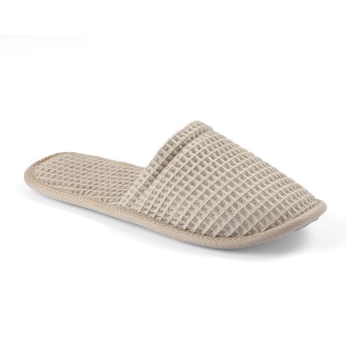 Капці вафельні Lappartement Mia Warm Grey, Какао, 36/37