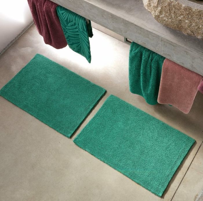 Купить Коврик для ванной из египетского хлопка Giza Abyss & Habidecor Bay 210 Aqua