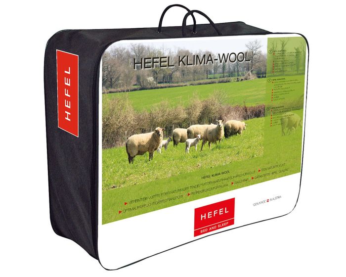 Купить Одеяло овечья шерсть c тенселем Hefel Klima Wool (SD) Летнее