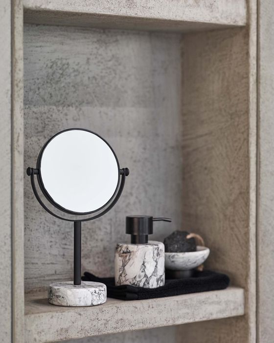 Зеркало для ванной комнаты Aquanova Nero (195 Alba), 1 шт., 10x17x30см, Nero