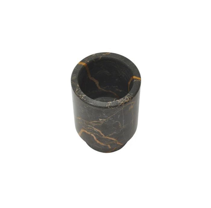 Стакан для зубних щіток Aquanova Porto Black, 1 шт., 7x10,5см, Porto