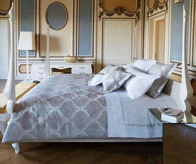 Buy Bed linen Signoria jacquard Firenze Bellagio Grey