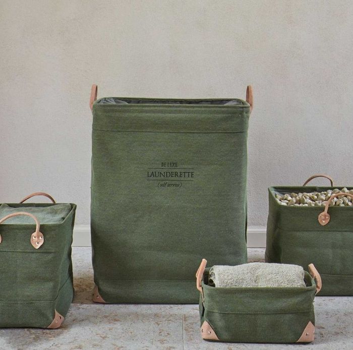 Корзина для хранения Aquanova Lubin 28л. Medium (582 Sage green), 1 шт., 35x27x30см, Lubin